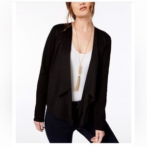 INC Open Front Moleskin Cardigan